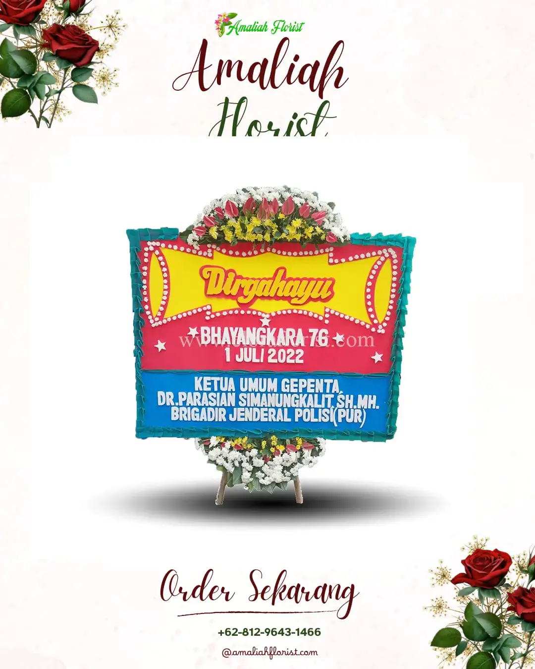 Papan Bunga HUT Ulang Tahun Gumay Talang